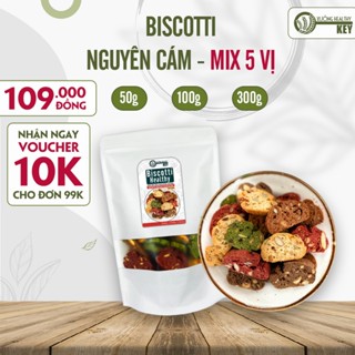  Bánh biscotti nguyên cám mix 5 vị Healthy Key - giá tại xưởng - bánh nguyên cám hạt ngũ cốc eatclean 