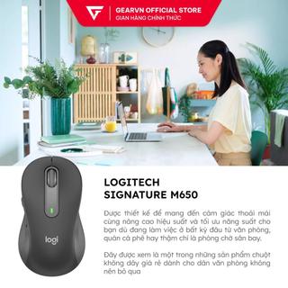 Chuột không dây Bluetooth Silent Logitech Signature M650  BH 12 tháng