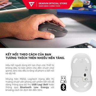 Chuột không dây Bluetooth Silent Logitech Signature M650  BH 12 tháng