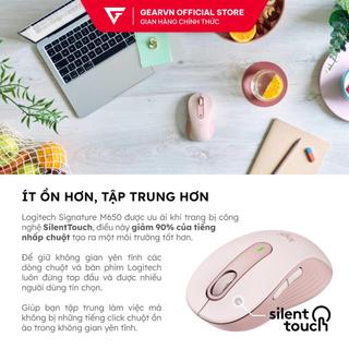 Chuột không dây Bluetooth Silent Logitech Signature M650  BH 12 tháng