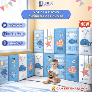 Xốp Dán Tường Chống Va Đập Cao Cấp, Miếng Xốp Dán Chân Tường 3D Trang Trí Phòng Ngủ, Dán Đầu Giường