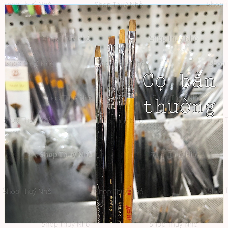 Cọ bản đầu vuông và xéo loại thường tập vẽ nail - Cọ bản vẽ nail dụng cụ làm móng tay chuyên nghiệp nail