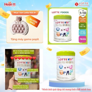 Sữa Lotte Kid A+ mẫu MỚI 760g Hàn Quốc DATE T7.2026 hỗ trợ tăng chiều cao cho bé từ 1-10 tuổi