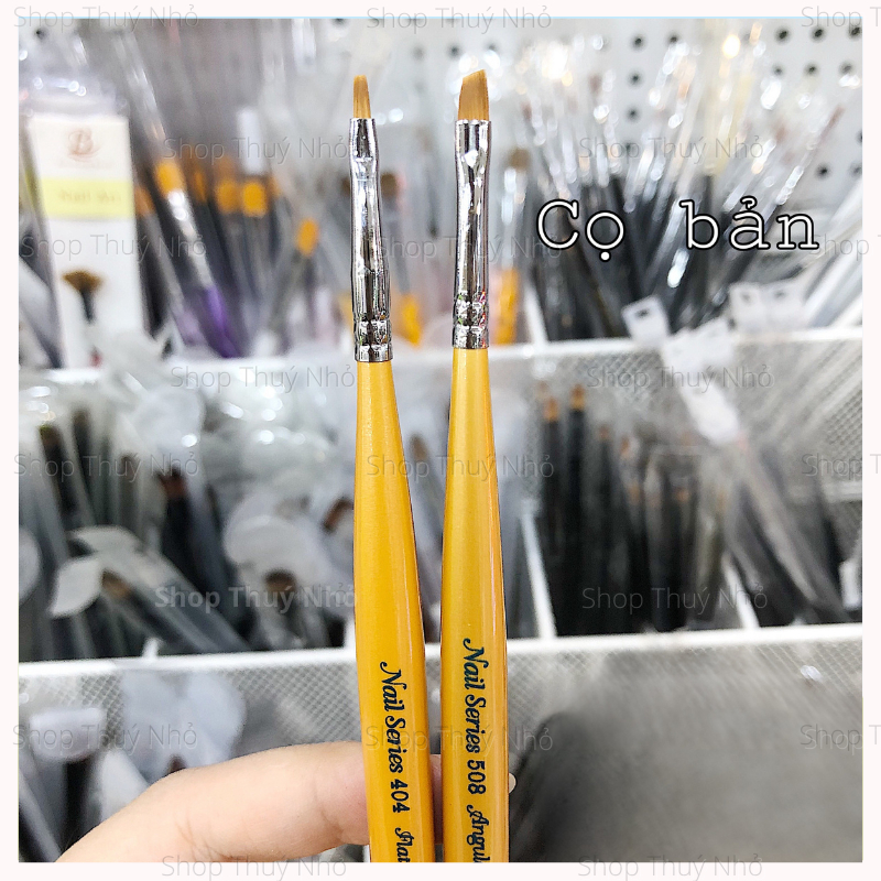 Cọ bản đầu vuông và xéo loại tốt lông cọ cao cấp tập vẽ nail - Cọ bản vẽ nail dụng cụ làm móng tay chuyên nghiệp nail