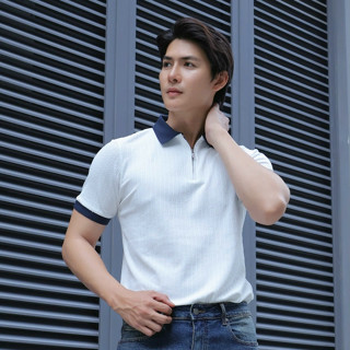 Áo polo nam Heboz dây kéo vải dệt 3M, áo thun nam cổ bẻ cao cấp - 00002681