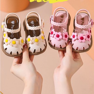   Phom To Lùi Size  Dép Sandal Búp Bê Mũi Kín Cho Bé Gái Tập Đi Từ 6 Tháng Đến 3 Tuổi Cho Bé Đi Chơi Đi Biển. SK381 