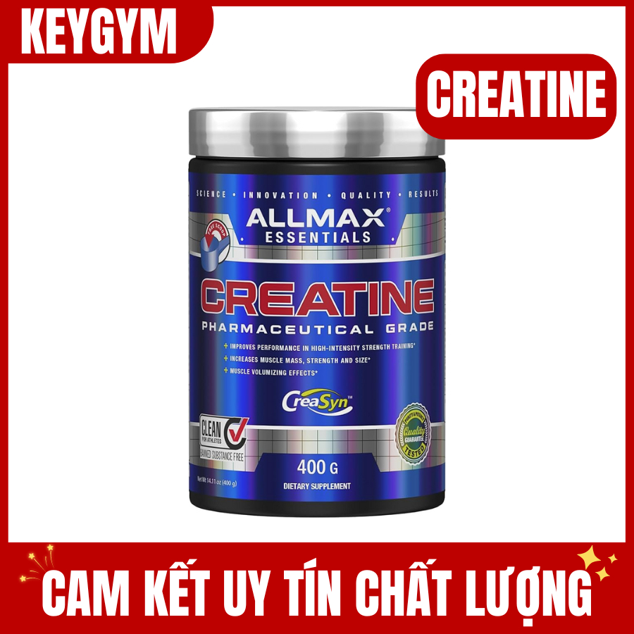 [KEYGYM] AllMAX Nutrition - Creatine Monohydrate (400g) Made in Canada  - KEYGYM