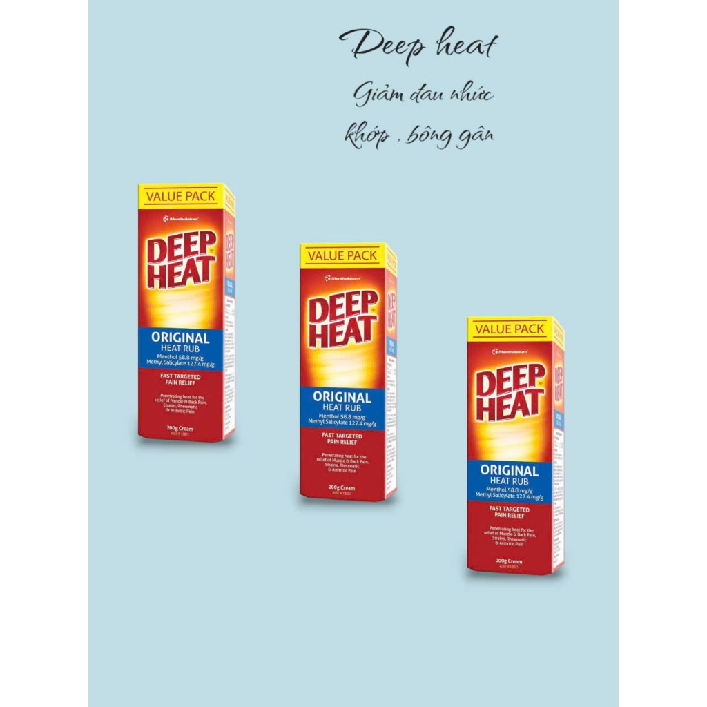 Deep Heat Gel 200gr - Xoa Bóp Cơ Bắp