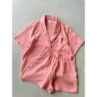 Pyjama mặc nhà xô muslin mềm mịn - Mé Hè