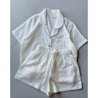 Pyjama mặc nhà xô muslin mềm mịn - Mé Hè