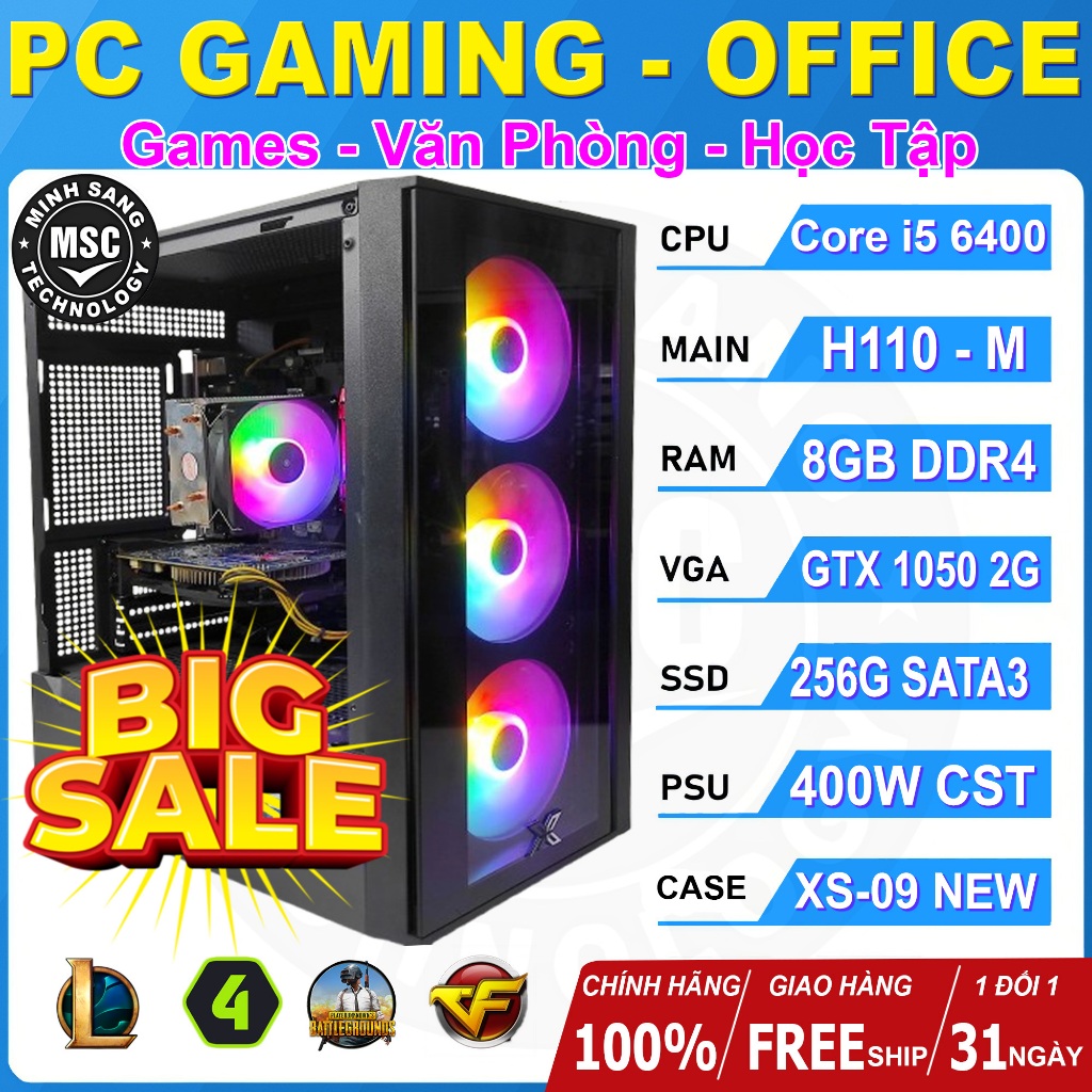 PC GAMING GIÁ RẺ Chơi GAME Mượt LMHT CF Fifa4 Valorant Học Tập Văn Phòng Làm Việc Online Edit Video