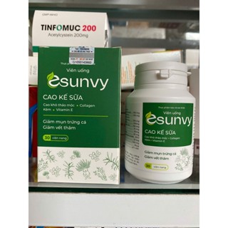 Viên uống ngừa mun Esunvy (2028) - sạch mụn, mát gan từ Thảo dược, giảm mụn trứng cá, mụn bọc, mụn cám, đầu đen, da dầu
