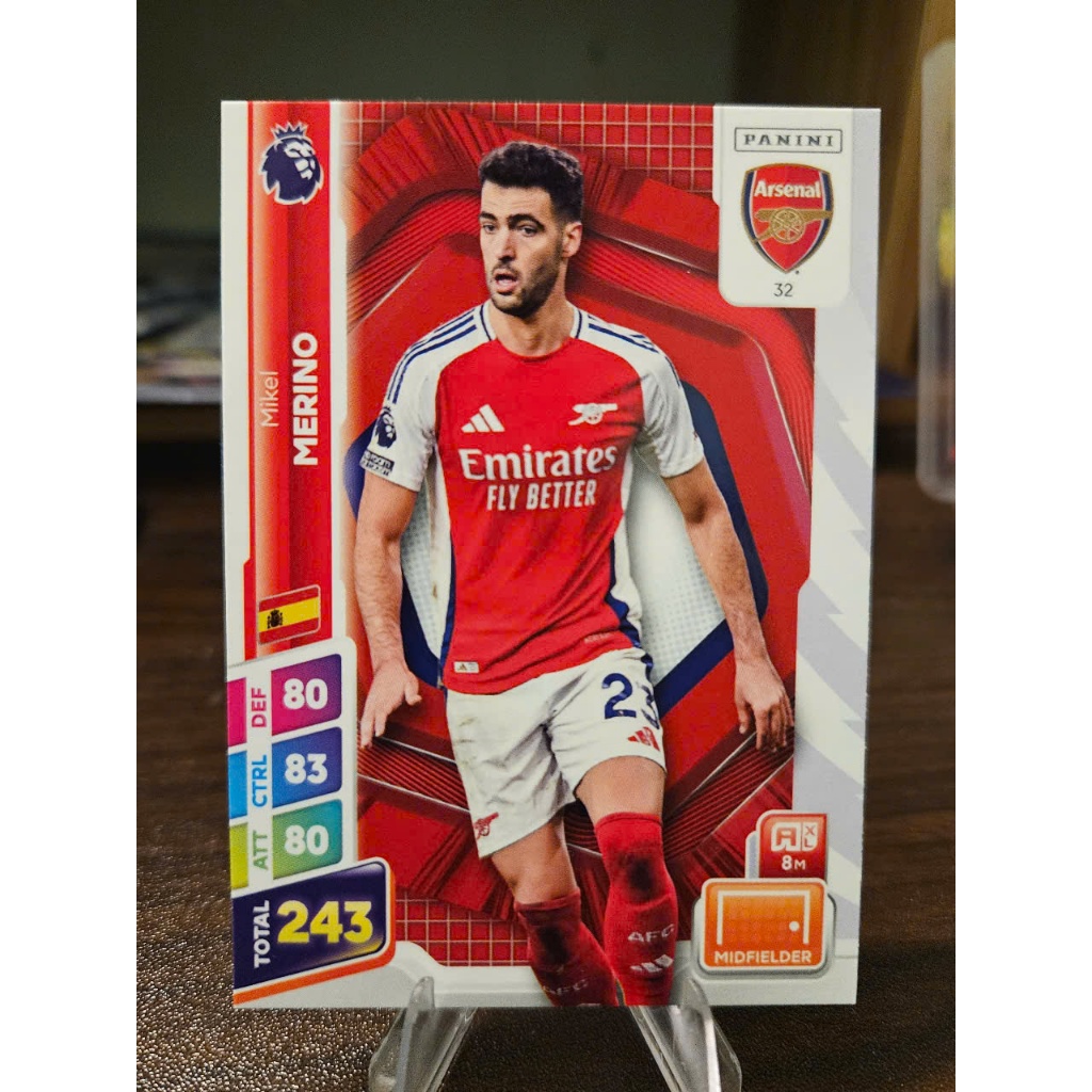 Thẻ Mikel Merino Panini Premier League Plus 2024/2025 (Arsenal) (24/25)