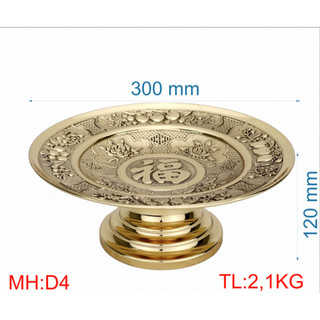 Dĩa chữ Phước, đồng Vĩnh tiến, họa tiết sắc nét, có đủ size