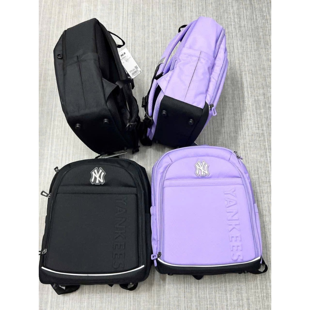 [ CHÍNH HÃNG ] Balo MLB NY Veteran School Bag - Chữ NY Phát Sáng - Balo MLB Trẻ Em / Nguời Lớn