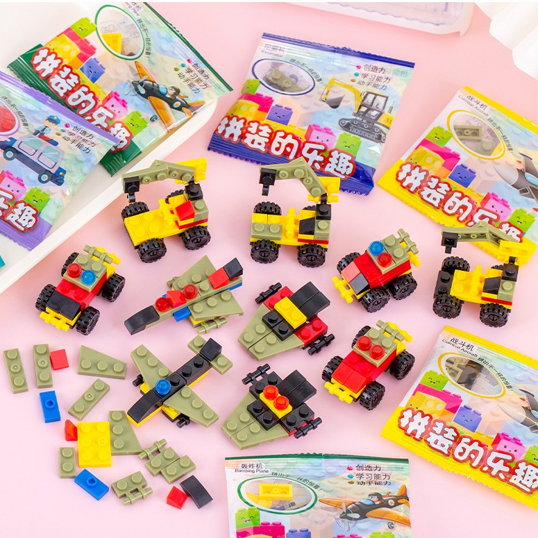 Đồ Chơi Mô Hình Lắp Ráp Xe Ô Tô, Nhân Vật Lắp Ráp Minecraft Mini