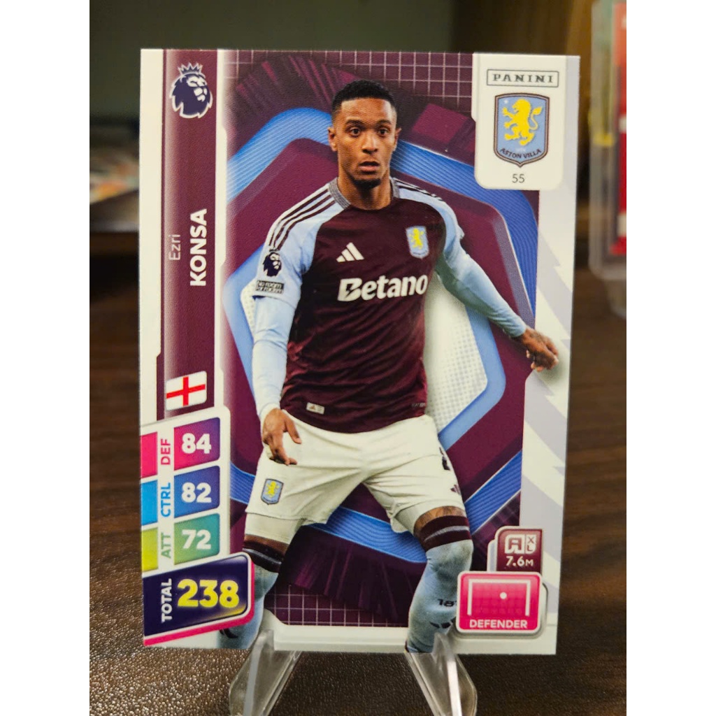 Thẻ Ezri Konsa Panini Premier League Plus 2024/2025 (Aston Villa) (24/25)