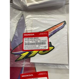  Trọn Bộ tem chính hãng WAVE Thái 110 đời 99 màu xanh nhớt và chữ nổi Wave tím hàng chính hãng công ty Honda Nhập TháiLan 