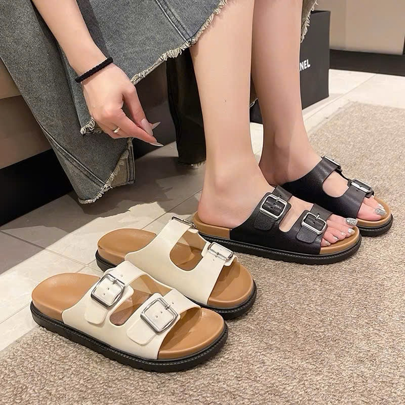 Dép nữ 2 quai khuyu khoá đế 3 phân hàng Quảng Châu,Dép nhựa đi mưa đế bánh mì đúc êm chân freeship có sẵn