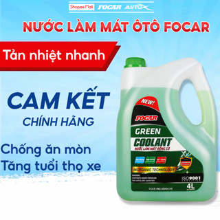 Nước làm mát ô tô chuyên dụng FOCAR GREEN COOLANT công nghệ AIT giảm nhiệt vượt trội chống ăn mòn siêu tiết kiệm