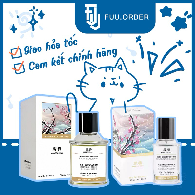 [Fullbox 70ml/15ml] Nước hoa Modern Bath Art Winter 2011 - Tuyết Mai