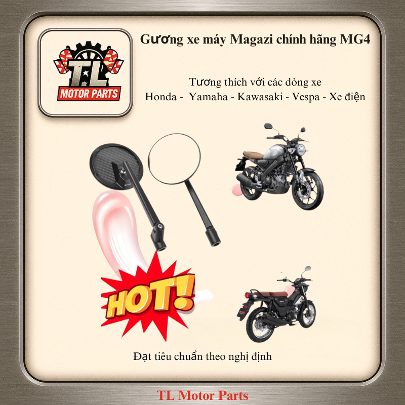 Gương xe máy Magazi chính hãng MG4