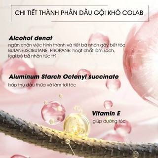 Dầu Gội Khô Colab Dry Shampoo 200ml