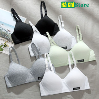 Bộ 1 hoặc 3 Áo (TĂNG 1 SIZE) áo lót nữ sinh viên, học sinh không gọng đệm cotton liền mỏng AL33 có dây điều chỉnh