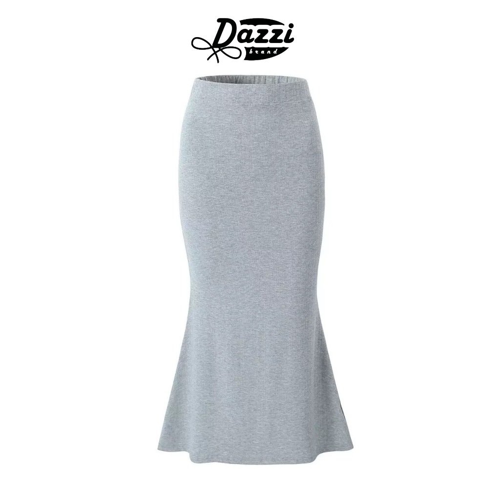 Chân váy đuôi cá dáng dài chất cotton mịn tôn dáng DAZZI V02 | BigBuy360 - bigbuy360.vn