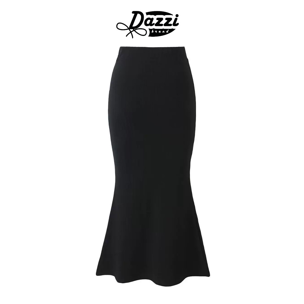 Chân váy đuôi cá dáng dài chất cotton mịn tôn dáng DAZZI V02 | BigBuy360 - bigbuy360.vn