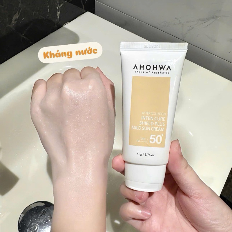 Kem chống nắng kháng nước, kiềm dầu Ahohwa SPF 50+ PA++++