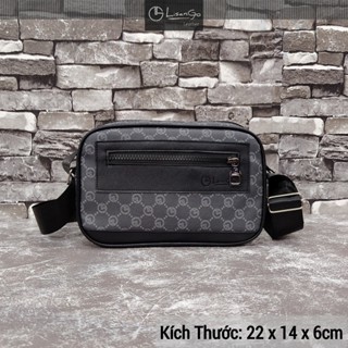  Túi đeo chéo LISANGO cao cấp TDC121.02 Da Đan sang trọng dây lụa dầy dặn móc khóa hợp kim. 