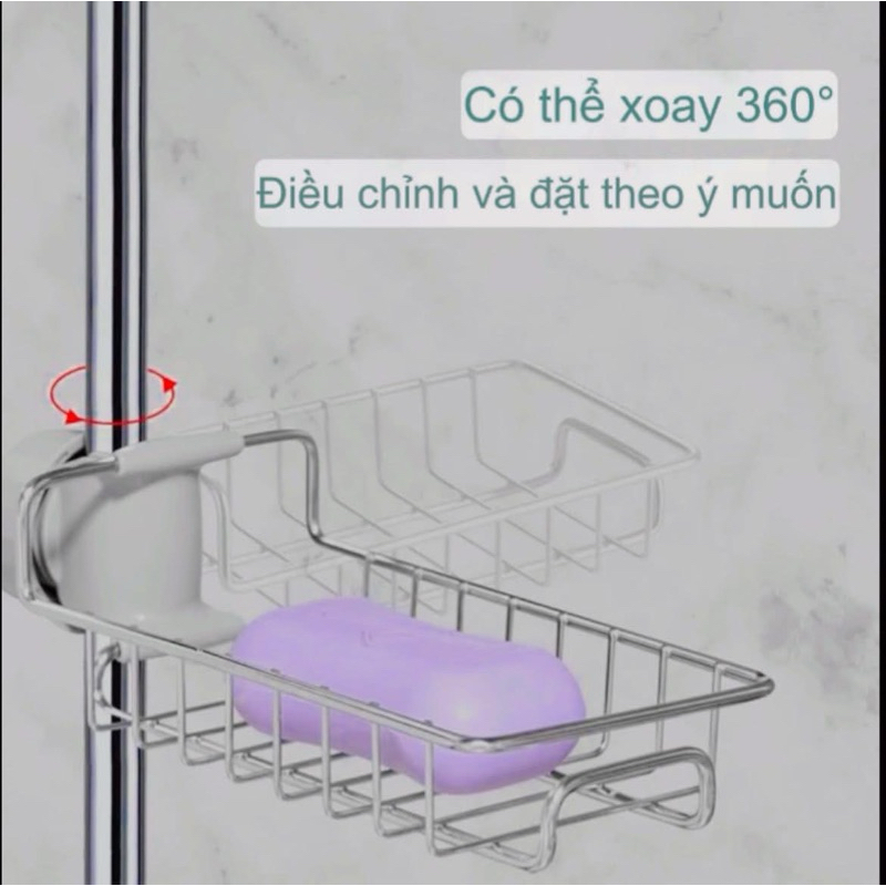 kệ inox gác bồn rửa chén