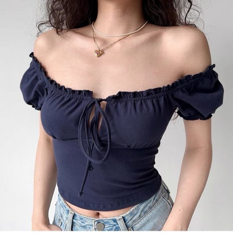 Áo Trễ Vai Nữ , Áo Kiểu Nữ Phong Cách Tiểu Thư Thanh Lịch ( có bigsize ) TV044 | BigBuy360 - bigbuy360.vn