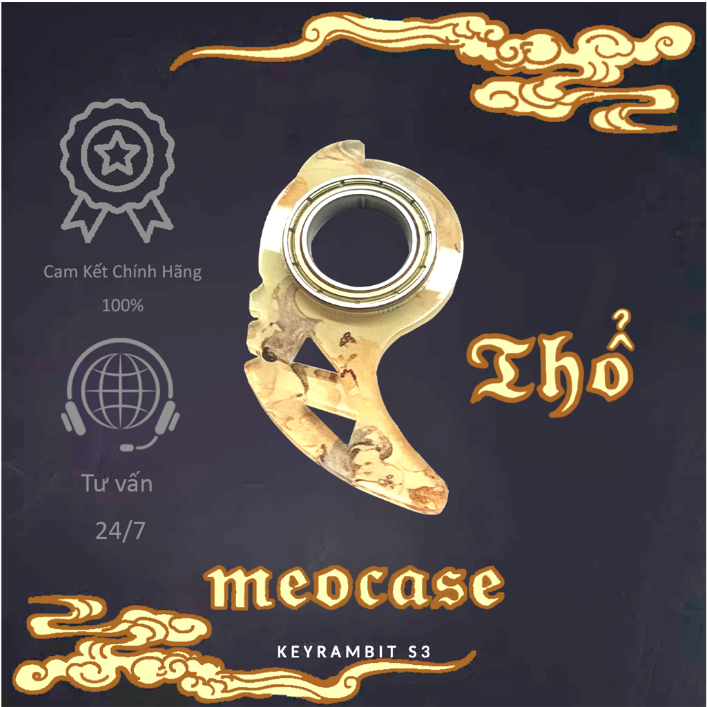 KEYRAMBIT - MÓC KHÓA XOAY - KARAMBIT - MỆNH   - VÒNG BI THÉP NHẬT SIÊU MƯỢT