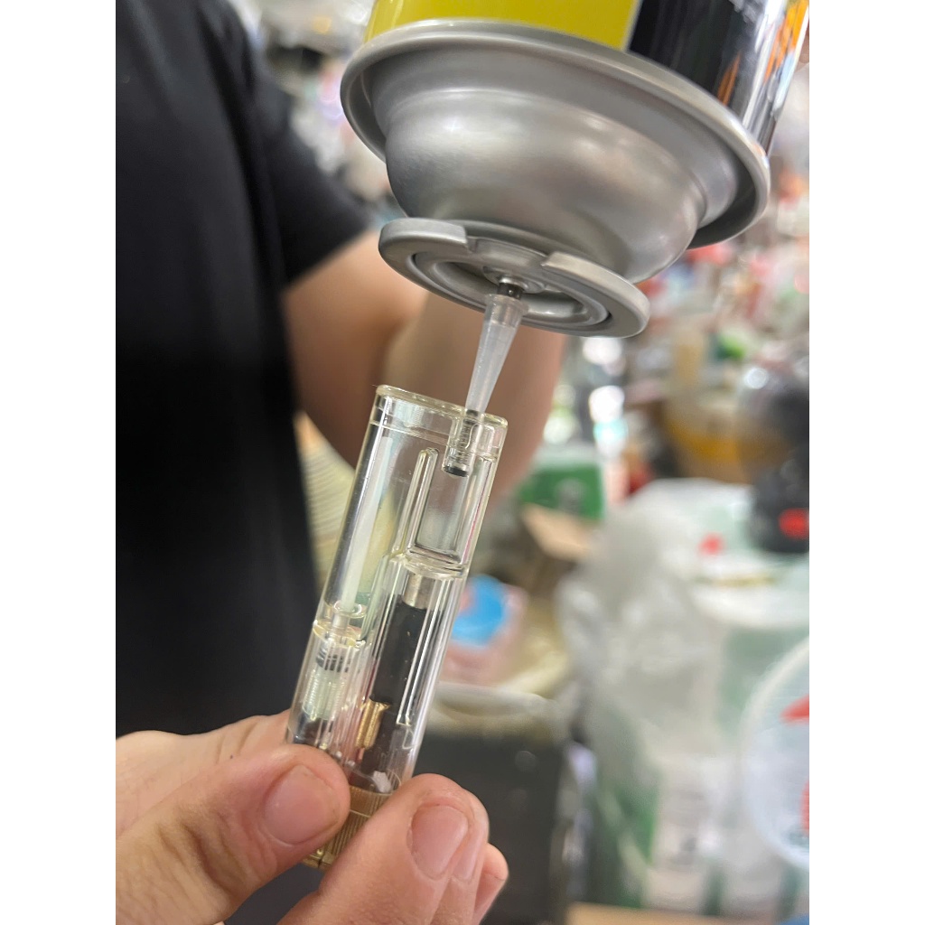 Đầu Chuyển Đổi Bơm Gas Bật Lửa Bằng Bình Gas Du Lịch - Van Bơm Bật Lửa Khò Bằng Bình Ga mini