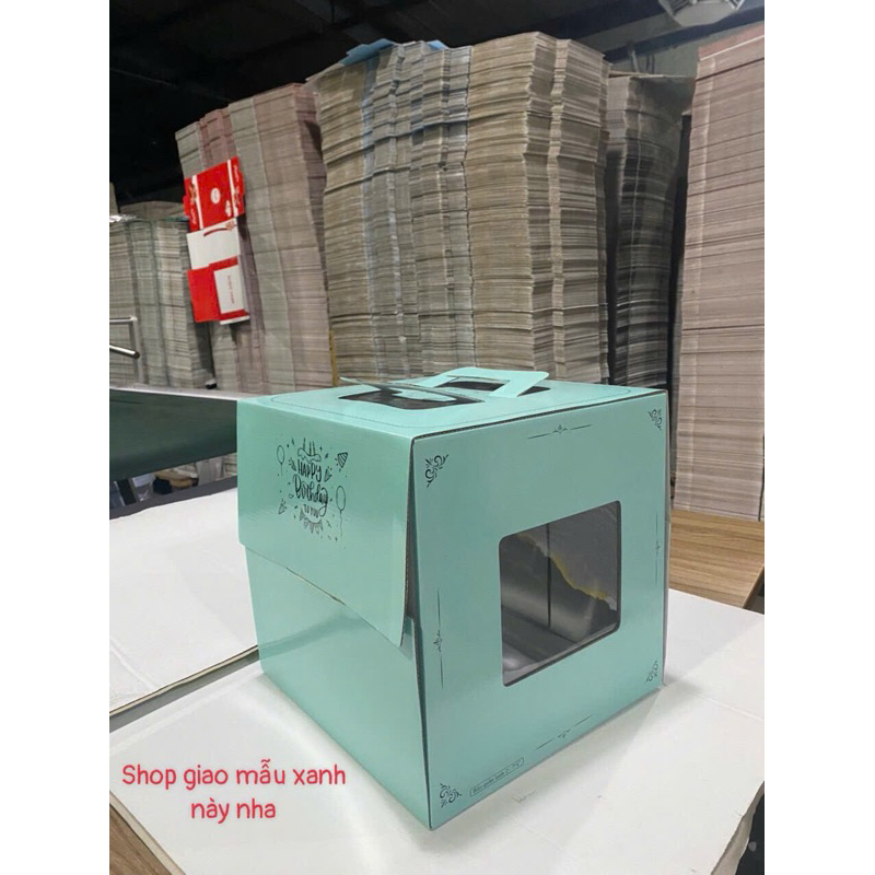 [kèm đế]10 hộp size 25x25x25, hộp bánh sinh nhật giá rẻ