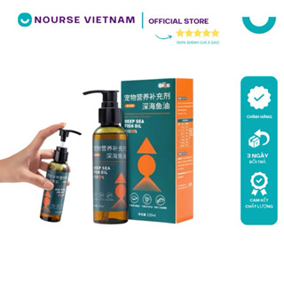 Dầu cá cho chó mèo CHZK Dầu cá biển sâu Omega 3 dưỡng lông ngừa rụng lông tăng đề kháng TB19 (120ml)