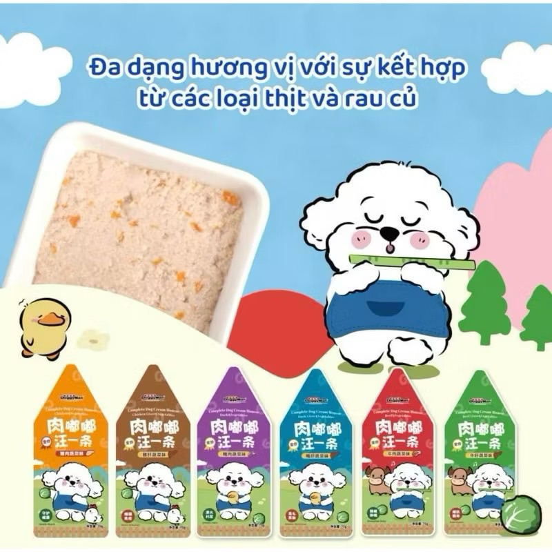 < 70gr > Pate sốt kem cho chó DoggyMan