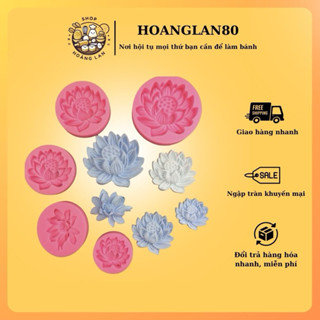  Khuôn hoa sen Khuôn silicon hoa sen khuôn rau câu hoa sen 4d làm thạch bánh xôi đậu xôi đầy tháng thôi nôi 