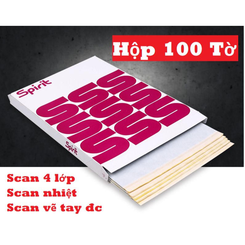 1 hộp giấy than - Giấy scan ( giấy scan dùng trong tattoo )