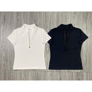 Áo Thể Thao Nữ Cổ Cao Khoá Kéo  LIFE SPREE Vải Thun Co Dãn Tốt Chơi Tennis, Golf, Pickleball