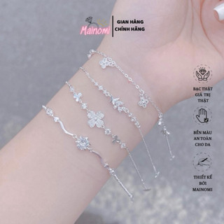  Lắc tay bạc ta nhỏ xinh các mẫu MAINOMI xinh xắn thời trang 