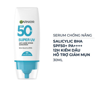 Kem chống nắng Chống Nắng Garnier 12H Kiềm Dầu & Hỗ Trợ Giảm Mụn Super UV Anti-Acne Serum Sunscreen SPF50+ PA++++