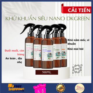  Xịt Khử Khuẩn Siêu Nano DKGREEN - Nhiều Hương Thơm Khử Mùi Kháng Khuẩn Đa Năng Cho Chó Mèo 