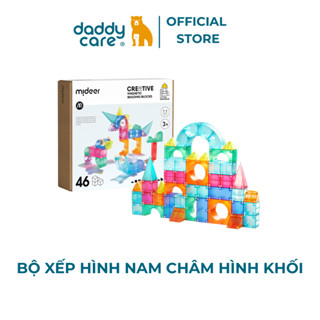  Bộ xếp hình nam châm hình khối Mideer Creative Magnetic Building Blocks đồ chơi lắp ghép cho bé 