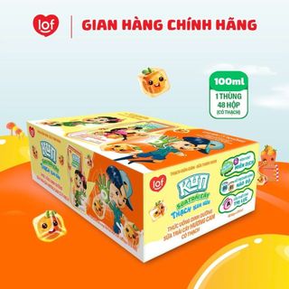   CÓ QUÀ HĐ 190  Sữa Kun trái cây Hương cam có thạch 100ml 