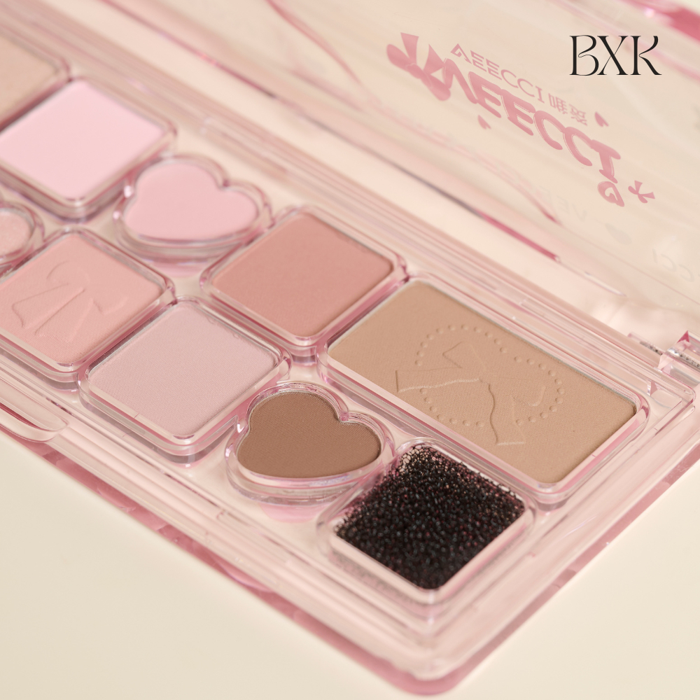 Bảng Phấn Mắt VEECCI 11 Ô Bền Màu Lâu Trôi Kèm Ô Vệ Sinh Cọ Khô Đa Năng BXK COSMETICS