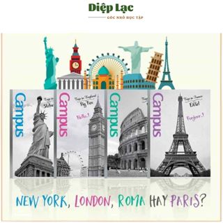 (nhiều mẫu) Vở Kẻ Ngang Campus Landscape 80/120/200tr Chính Hãng viết mượt mà vpp Diệp Lạc