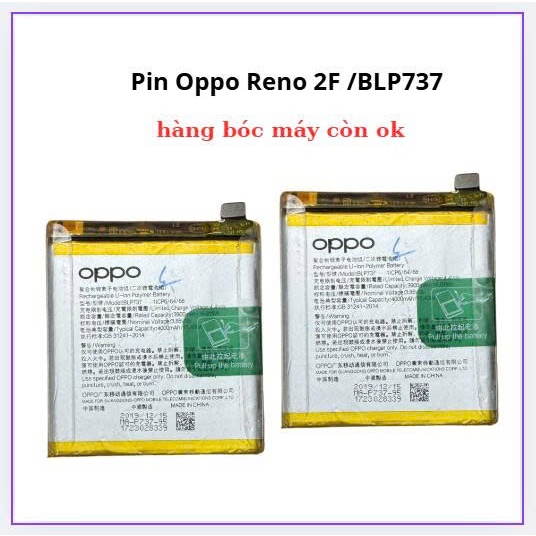Pin oppo reno 2f/blp737,hàng bóc máy